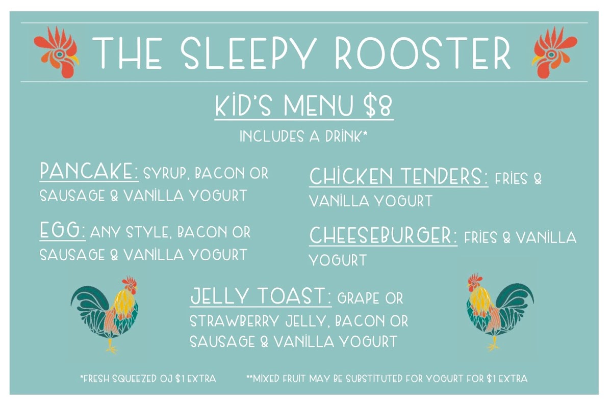 Menu The Sleepy Rooster-2